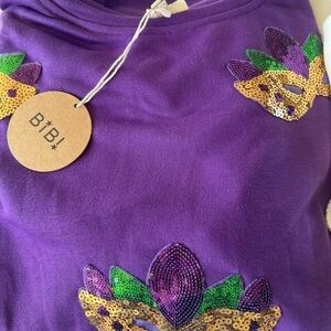 BIBI Purple Sequin Embellished Top